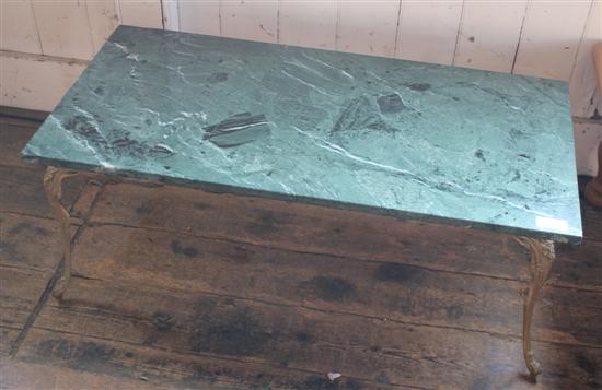 Marble top metal coffee table(-)